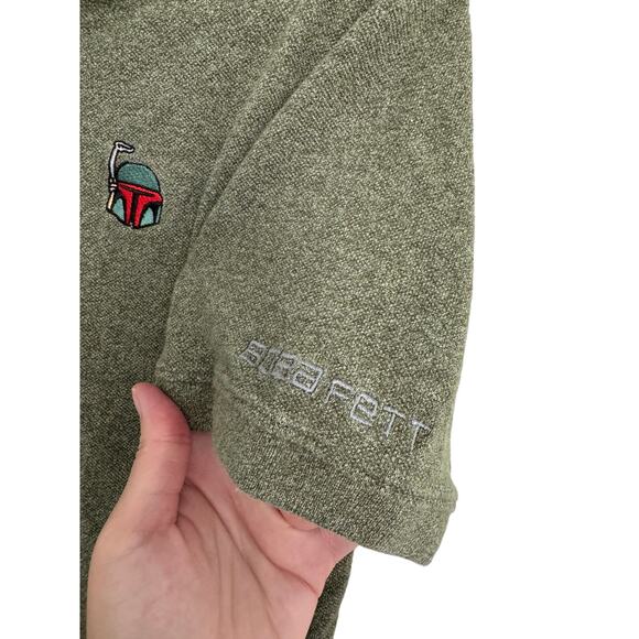 Disney Parks Mandolorian Polo Shirt Size Medium Embroidered - Picture 3 of 4